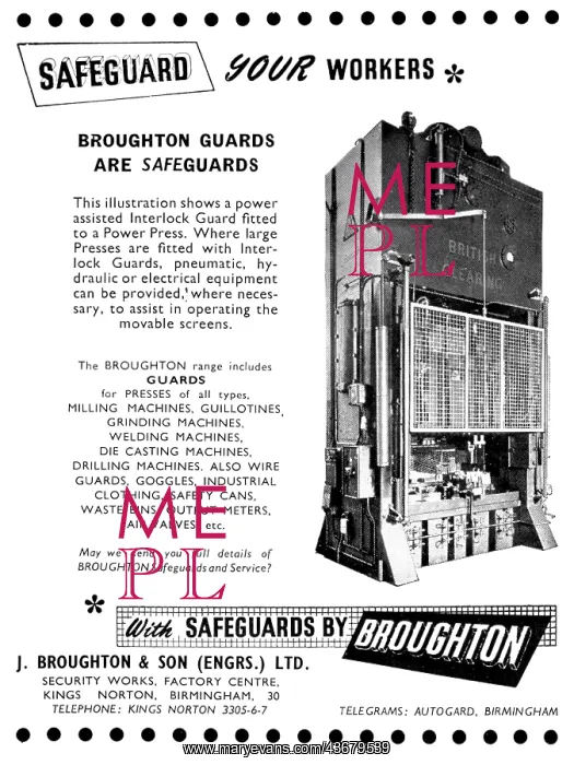 : J.Broughton Machine Tool Safety Guards : J.Broughton Machine Tool Safety Guards