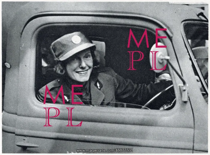 : Jean Batten as an ambulance driver : Jean Batten as an ambulance driver