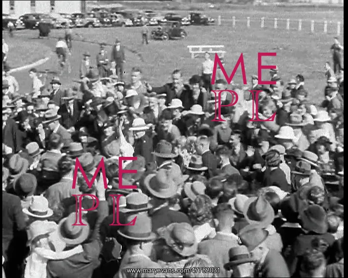 : Jean Batten Walking Through a Crowd : Jean Batten Walking Through a Crowd