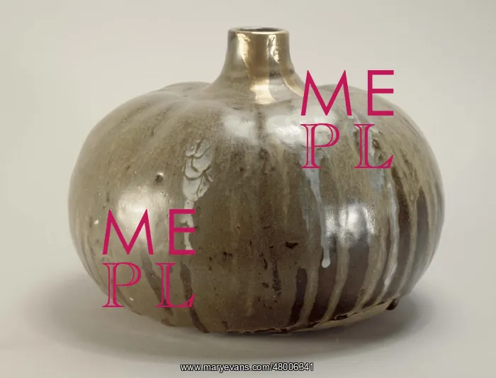 : Gourd. Jean Carries (1855-1894). Gourd. Enamelled stoneware and golden runoff : Gourd. Jean Carries (1855-1894). Gourd. Enamelled stoneware and golden runoff