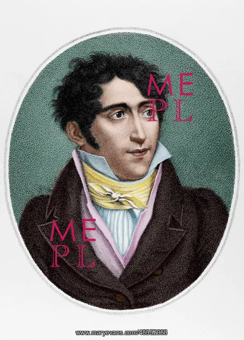 : Jean Coralli (1779-1854). Engraving. Colored : Jean Coralli (1779-1854). Engraving. Colored