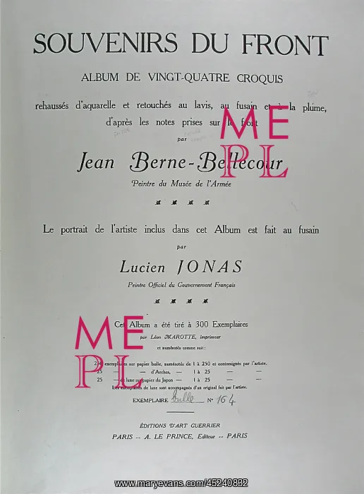  : Jean-Jacques Berne-Bellecour Folio of artwork