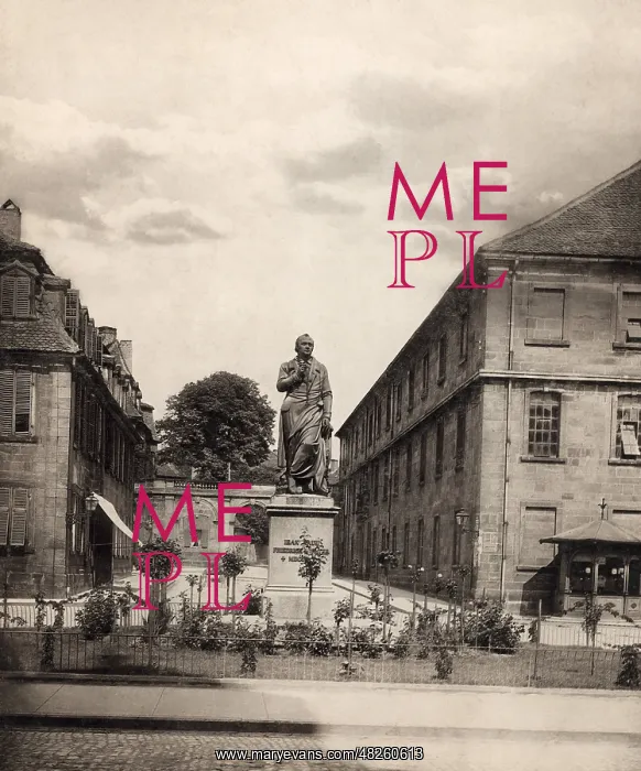 : Jean-Paul monument in Bayreuth, around 1920 : Jean-Paul monument in Bayreuth, around 1920
