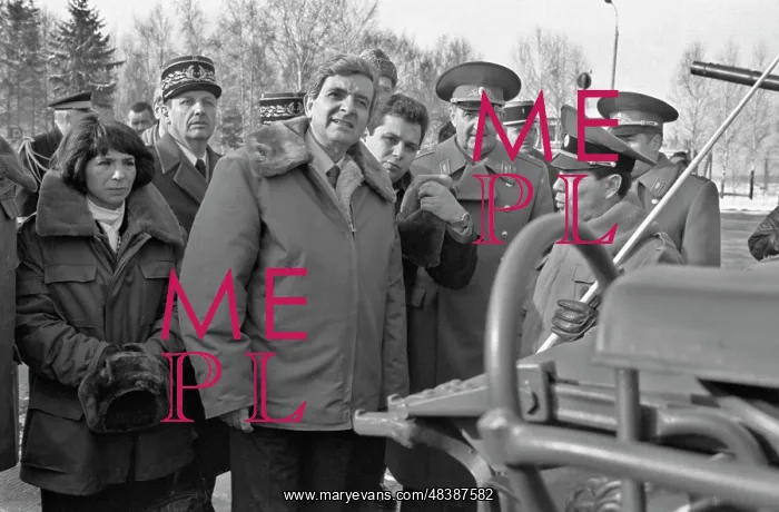 : Jean Pierre Chevenement visits USSR : Jean Pierre Chevenement visits USSR