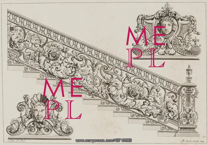 : Jean Tijou ironwork design : Jean Tijou ironwork design