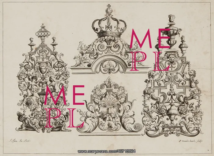 : Jean Tijou ironwork design : Jean Tijou ironwork design