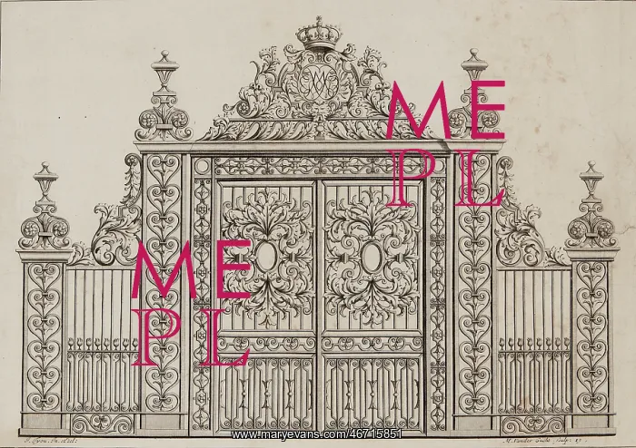 : Jean Tijou ironwork design : Jean Tijou ironwork design