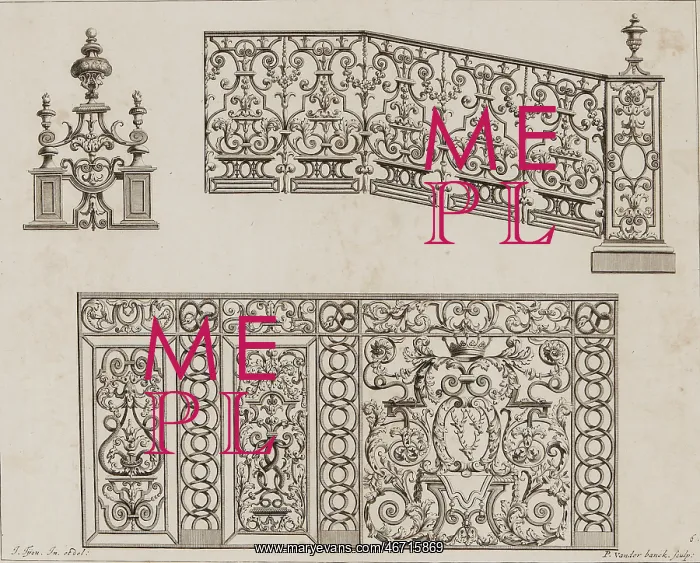 : Jean Tijou ironwork design : Jean Tijou ironwork design