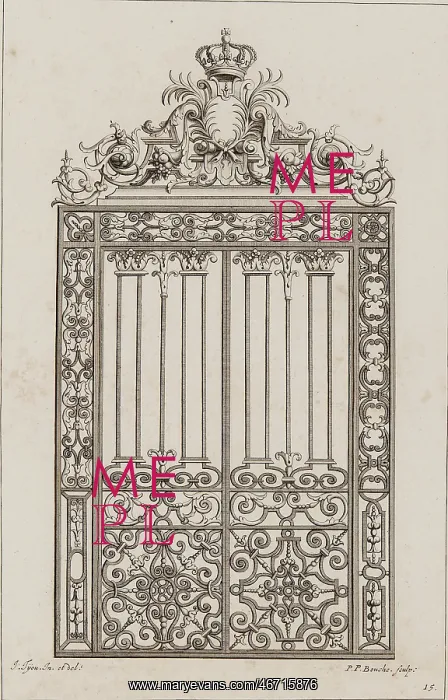 : Jean Tijou ironwork design : Jean Tijou ironwork design