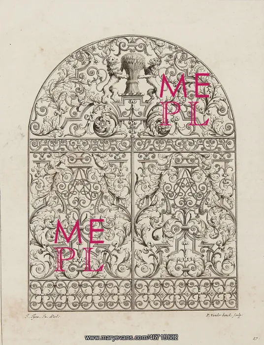 : Jean Tijou ironwork design : Jean Tijou ironwork design