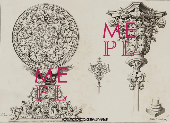 : Jean Tijou ironwork design : Jean Tijou ironwork design