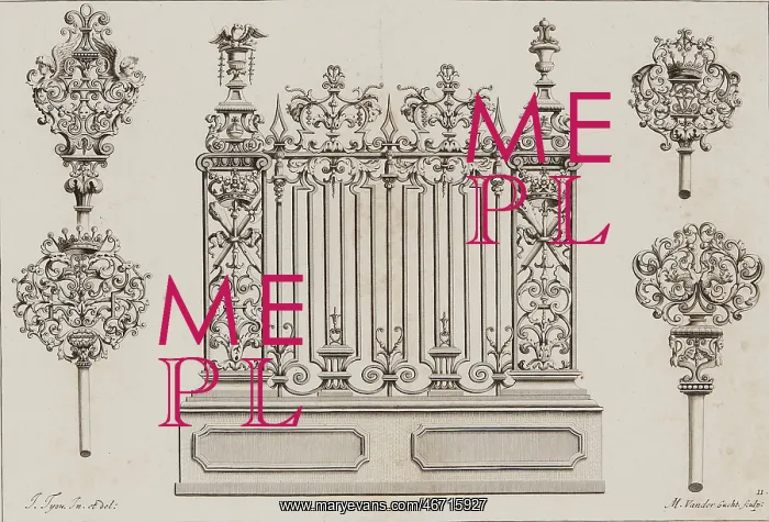 : Jean Tijou ironwork design : Jean Tijou ironwork design