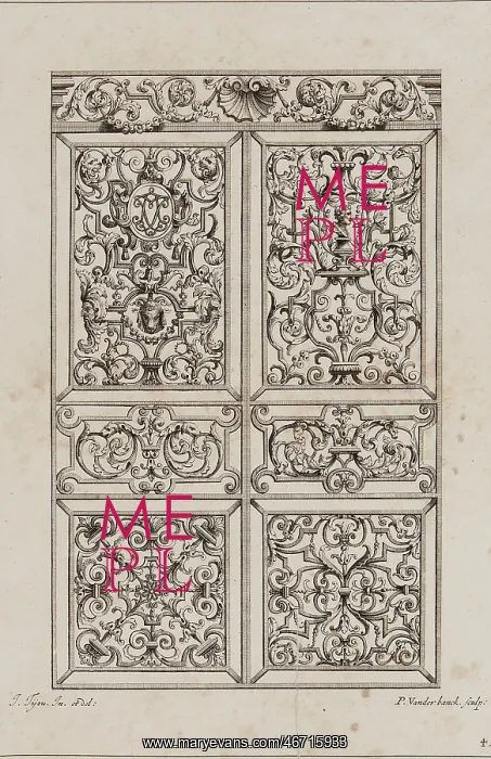 : Jean Tijou ironwork design : Jean Tijou ironwork design