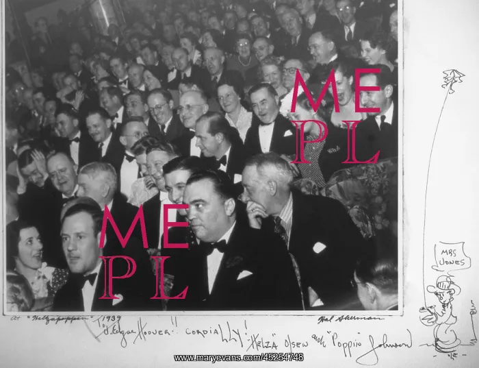 : J.Edgar Hoover and Clyde Tolson in the audience : J.Edgar Hoover and Clyde Tolson in the audience