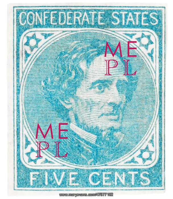 : Jefferson Davis, Confederate Postage Stamp : Jefferson Davis, Confederate Postage Stamp