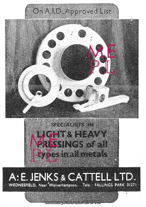 : Jenks & Cattell Light & Heavy Pressings : Jenks & Cattell Light & Heavy Pressings