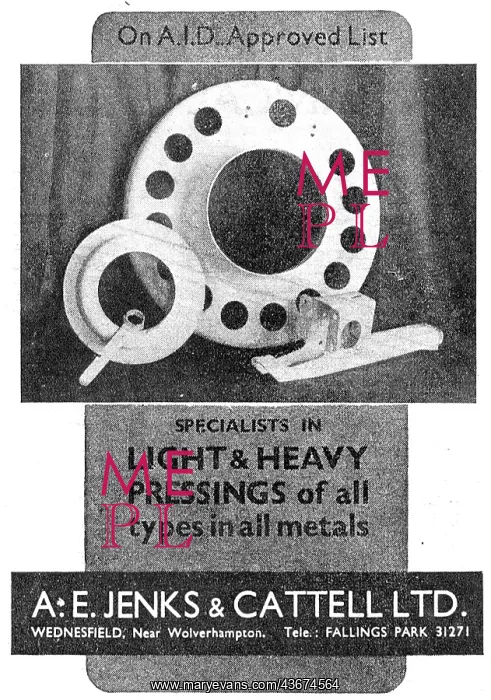 : Jenks & Cattell - Pressings : Jenks & Cattell - Pressings