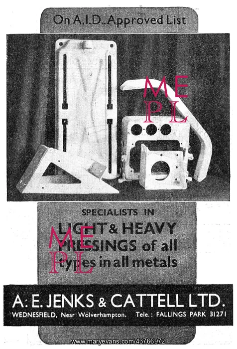 : Jenks & Cattell - Pressings : Jenks & Cattell - Pressings