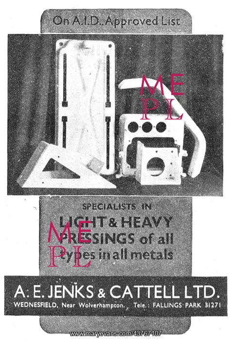 : Jenks & Cattell Pressings : Jenks & Cattell Pressings