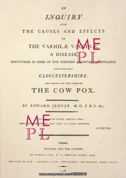 : Jenner's Inquiry into the Causes and Effects of (smallpox) : Jenner's Inquiry into the Causes and Effects of (smallpox)