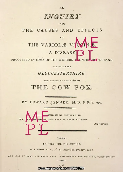 : Jenner's Inquiry into the Causes and Effects of (smallpox) : Jenner's Inquiry into the Causes and Effects of (smallpox)