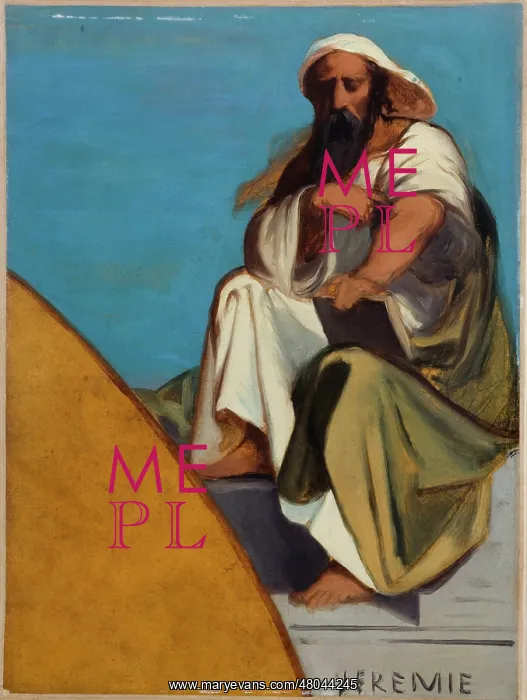 : Jeremiah. Jean-Francois Bremond (1807-1868) : Jeremiah. Jean-Francois Bremond (1807-1868)