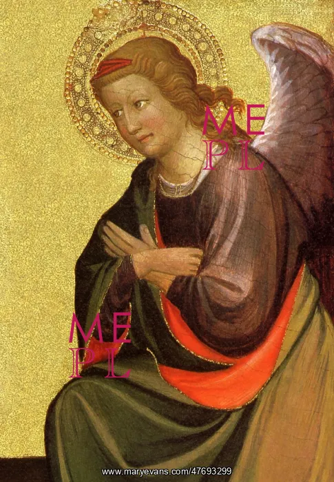 : Jeremiah With Two Angels (detail) : Jeremiah With Two Angels (detail)