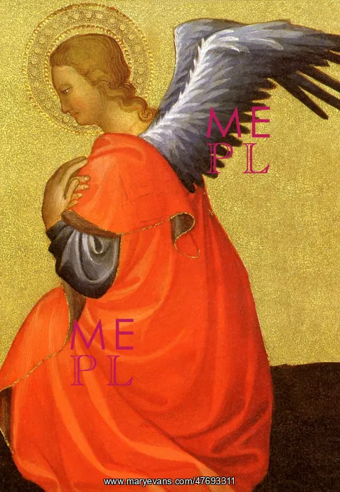 : Jeremiah With Two Angels (detail) : Jeremiah With Two Angels (detail)
