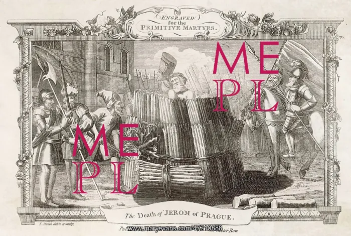 : JEROME OF PRAGUE BURNT : JEROME OF PRAGUE BURNT