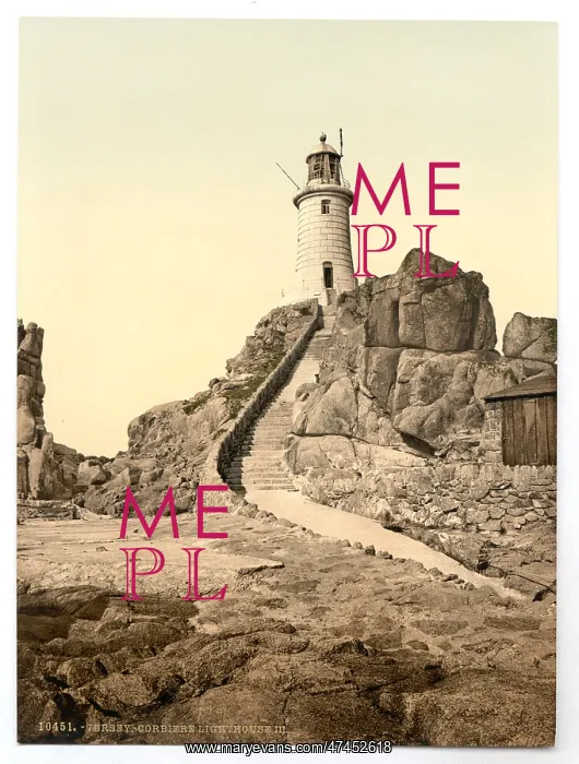 : Jersey, Corbiere Lighthouse, III, Channel Islands, England : Jersey, Corbiere Lighthouse, III, Channel Islands, England