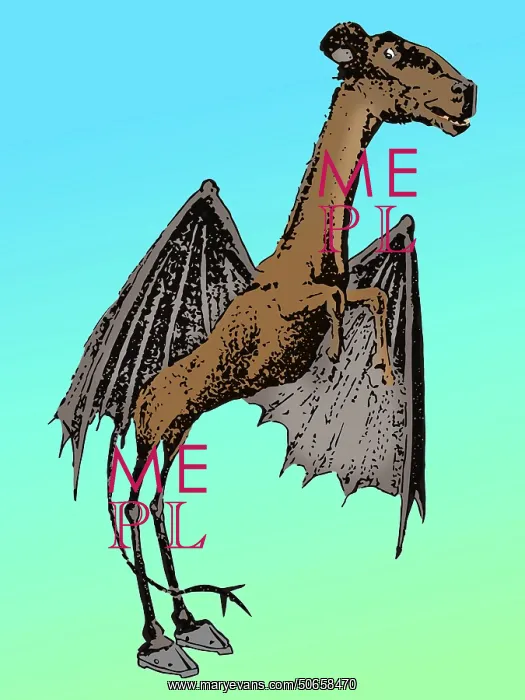 : Jersey Devil, Illustration, 1909 : Jersey Devil, Illustration, 1909