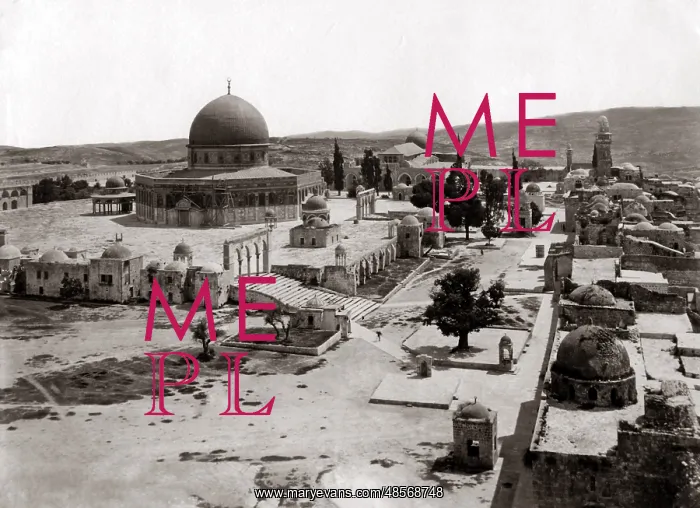 : Jerusalem, circa 1880s - The site of Solomon's Temple : Jerusalem, circa 1880s - The site of Solomon's Temple