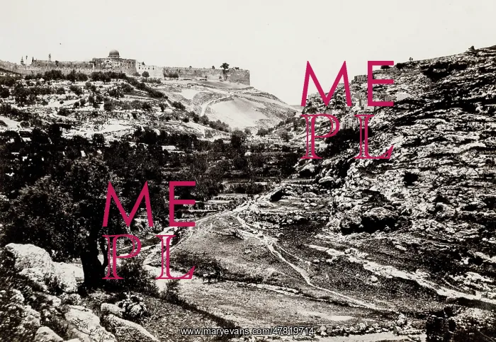 : Jerusalem from the Wall of En-Rogel, Franci Frith 1857 : Jerusalem from the Wall of En-Rogel, Franci Frith 1857