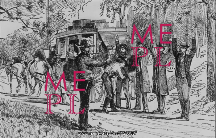 : Jesse James and Bill Ryan robbing a stage ? : Jesse James and Bill Ryan robbing a stage ?