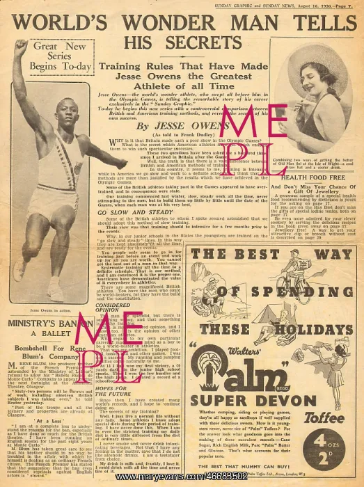 : Jesse Owens, Berlin Olympic Games : Jesse Owens, Berlin Olympic Games
