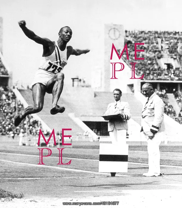 : Jesse Owens at Broad Jumping : Jesse Owens at Broad Jumping
