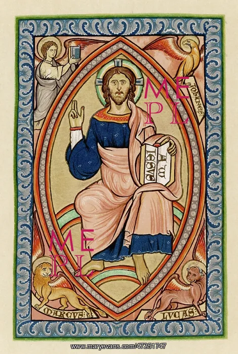 : JESUS (12TH CENTURY MS) : JESUS (12TH CENTURY MS)
