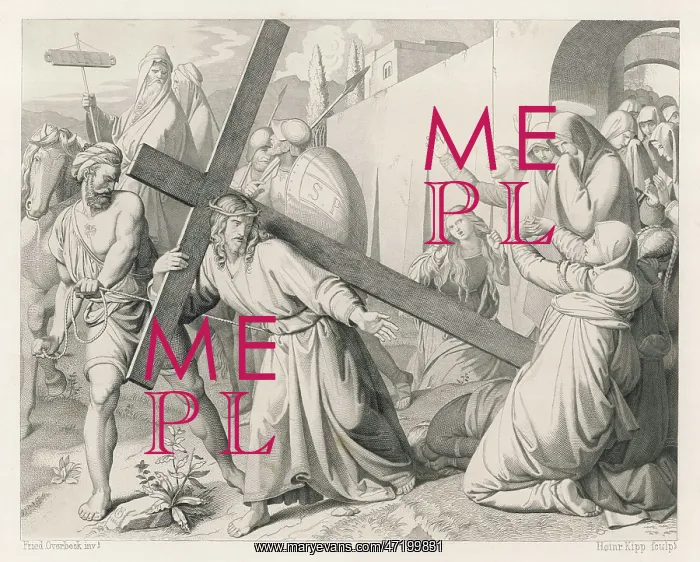 : JESUS CARRIES HIS CROSS : JESUS CARRIES HIS CROSS