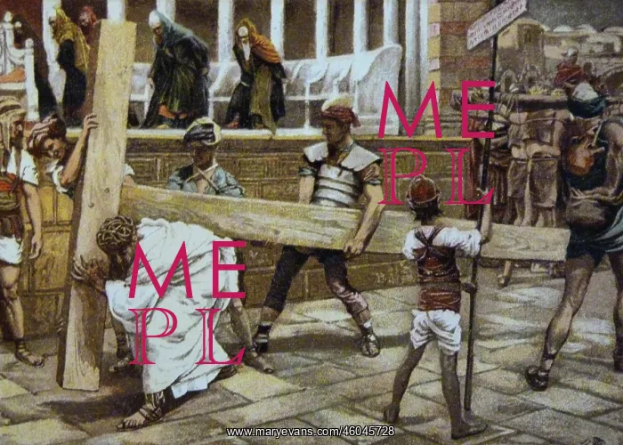 : Jesus carrying the cross : Jesus carrying the cross