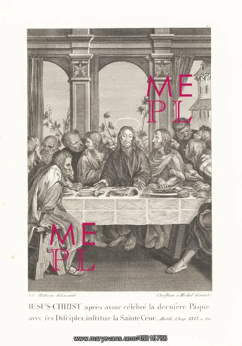 : Jesus Christ and the apostles at the Last Supper : Jesus Christ and the apostles at the Last Supper