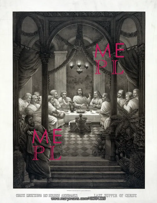 : Jesus Christ and his apostles at the Last Supper : Jesus Christ and his apostles at the Last Supper