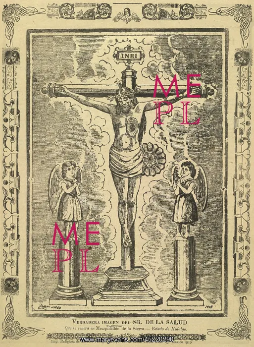 : Jesus Christ, broadside depicting a crucifix ? : Jesus Christ, broadside depicting a crucifix ?