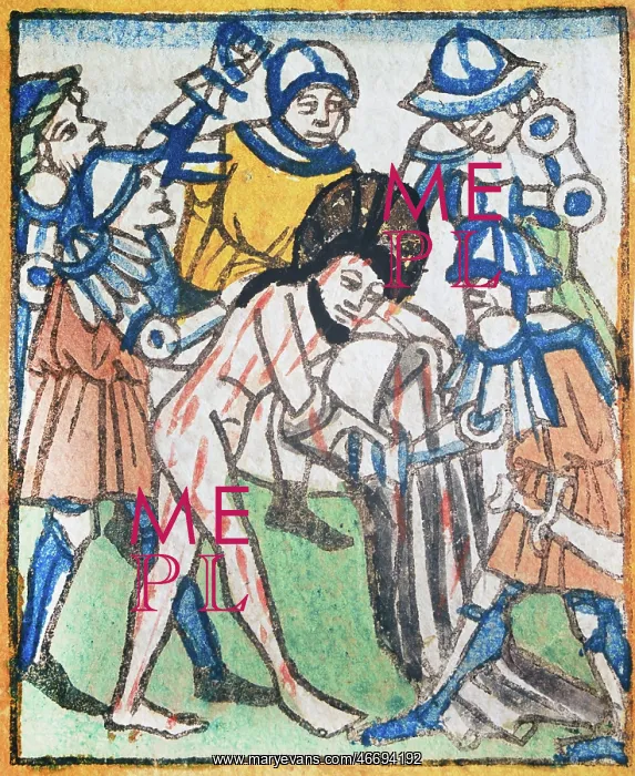 : Jesus Christ, being flagellated, circa 1490 : Jesus Christ, being flagellated, circa 1490