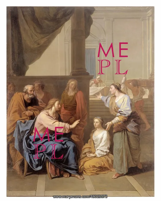 : Jesus Christ at the home of Mary and Martha : Jesus Christ at the home of Mary and Martha