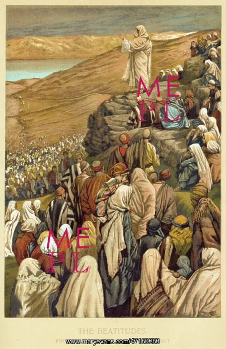 : Jesus Christ preaching the Sermon on the Mount : Jesus Christ preaching the Sermon on the Mount