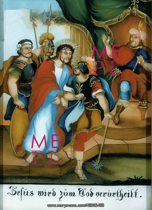 : Jesus is condemned to death : Jesus is condemned to death