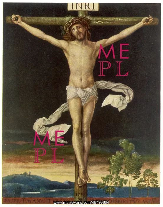 : JESUS ON CROSS (DURER) : JESUS ON CROSS (DURER)