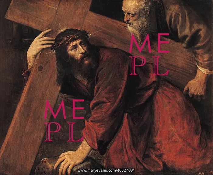 : Jesus and the Cyrenean, by Titian : Jesus and the Cyrenean, by Titian