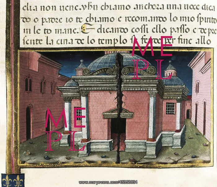 : Jesus dies and the temple splits in two : Jesus dies and the temple splits in two