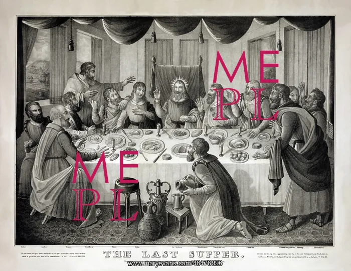 : Jesus and his disciples at the Last Supper, New Testament : Jesus and his disciples at the Last Supper, New Testament